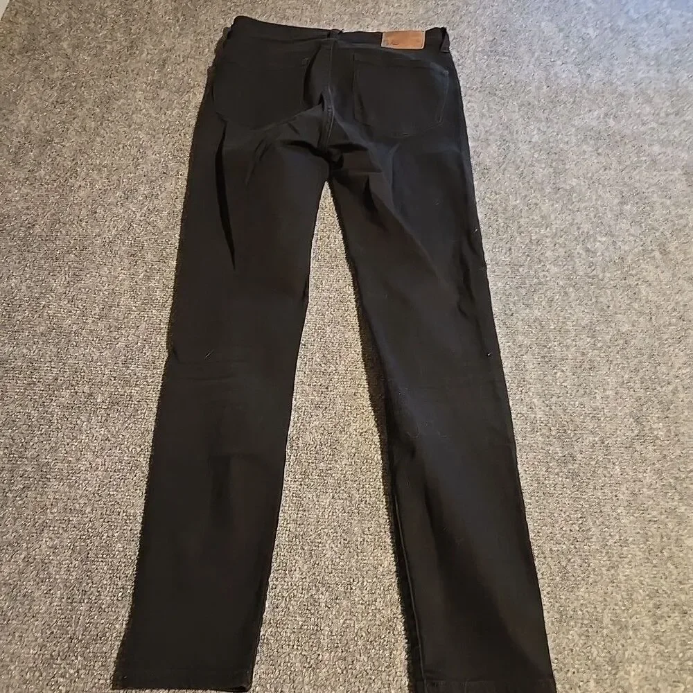 J. Crew Lookout High-Rise Skinny Jeans Womens 28 Black Ankle Zip Denim Stretchy